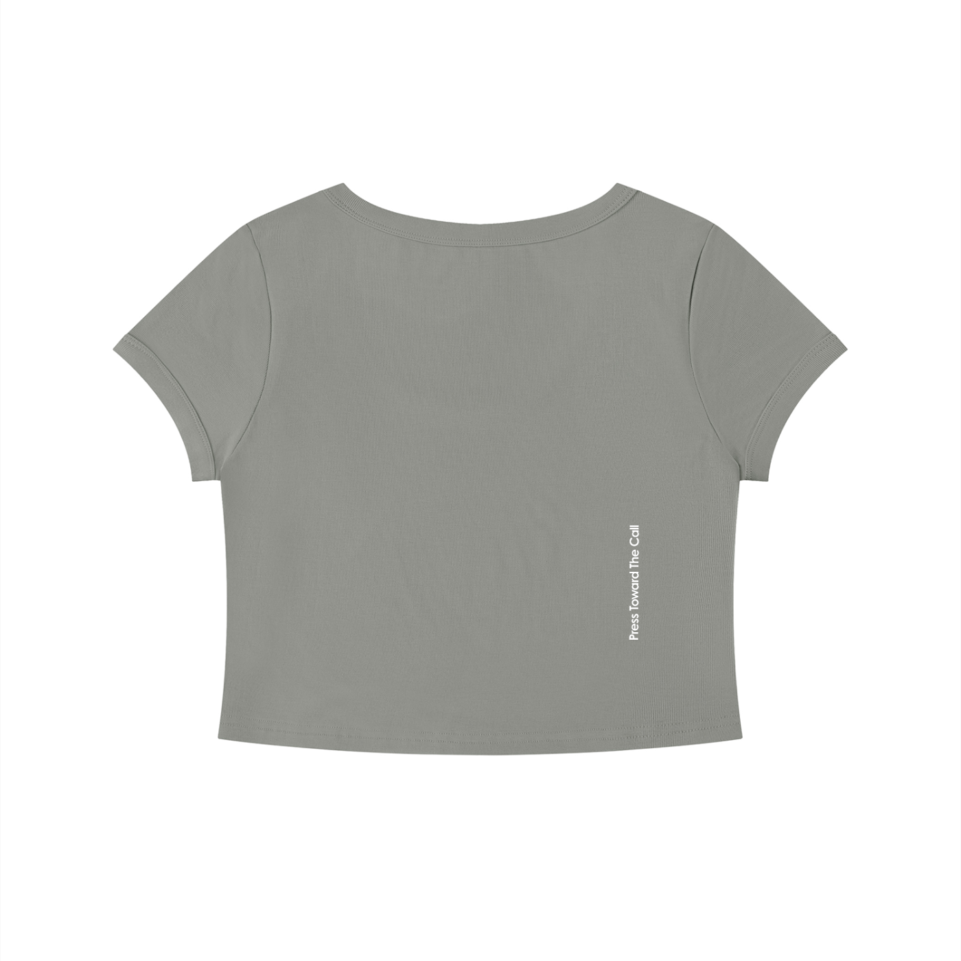 Women's Solid Color Slim Crop T-Shirt