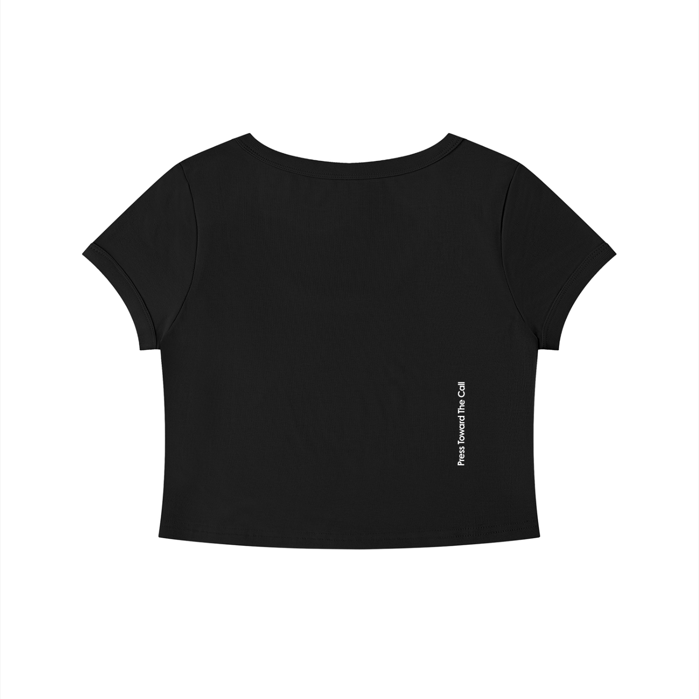 Women's Solid Color Slim Crop T-Shirt