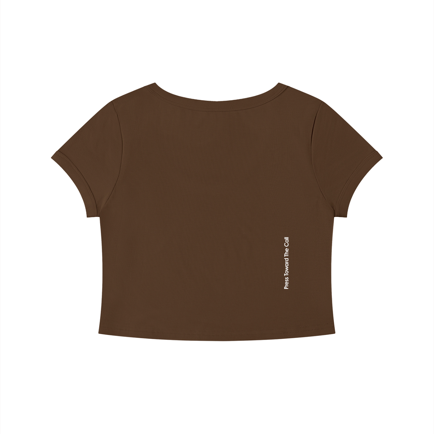 Women's Solid Color Slim Crop T-Shirt
